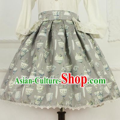 Traditional Classic Elegant Women Costume Bust Skirt, Restoring Ancient Princess Giant Swing Pleated Skirt for Women