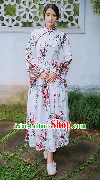 Traditional Chinese Costume Smock China Hanfu BeiZi Modified Long Dress for Women Traditional Chinese Costume Smock China Hanfu BeiZi Modified Long Dress for Women