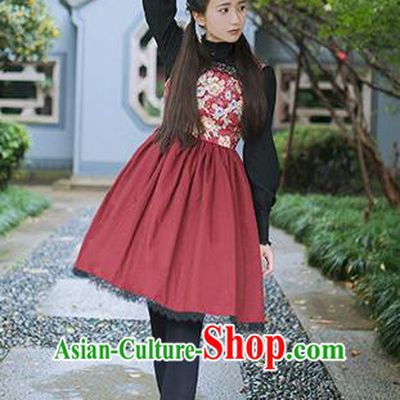 Traditional Classic Chinese Elegant Women Costume One-Piece Dress, Chinese Cheongsam Restoring Ancient Princess Sundress for Women