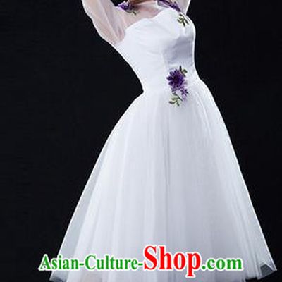 Traditional Chinese Classical Ink Painting Modern Dance Lace Dress, Yangge Fan Dancing Costume Chorus Suits, Folk Dance Yangko Costume for Women