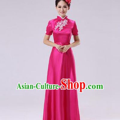 Traditional Chinese Classical Yangko Dance Dress, Yangge Fan Dancing Costume Chorus Suits, Folk Dance Yangko Costume for Women