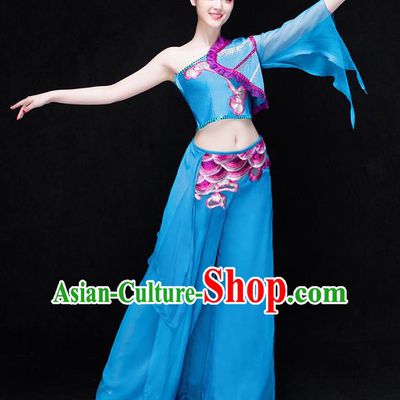 Traditional Chinese Classical Yangko Water-Sleeve Dance Dress, Yangge Fan Dancing Costume Umbrella Dance Suits, Folk Dance Yangko Costume for Women