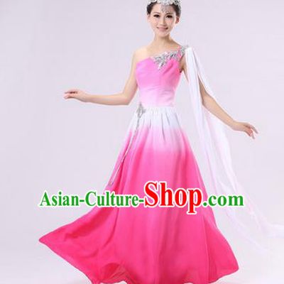 Traditional Chinese Classic Stage Performance Chorus Singing Group Dress Modern Dance Costumes, Chorus Competition Costume, Compere Costumes for Women