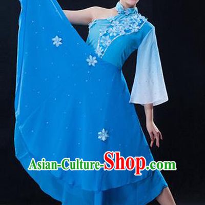 Traditional Chinese Classical Yangko Dance Dress, Yangge Fan Dancing Costume Umbrella Dance Suits, Folk Dance Yangko Costume for Women