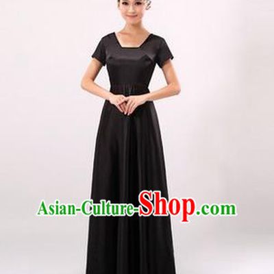Traditional Chinese Classic Stage Performance Chorus Singing Group Dress Modern Dance Costumes, Chorus Competition Costume, Compere Costumes for Women