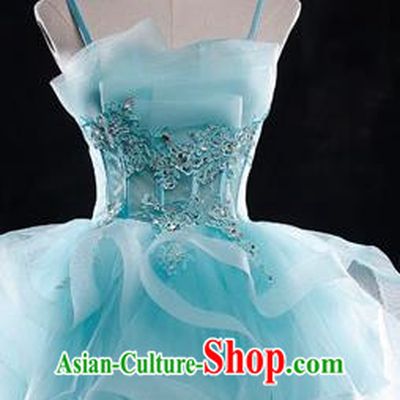 Traditional Chinese Classic Stage Performance Chorus Modern Ballet Dance Costumes Bubble Dress, Chorus Competition Costume, Compere Costumes for Women