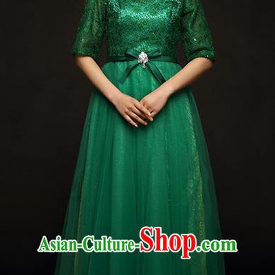 Traditional Chinese Classic Stage Performance Chorus Modern Dance Costumes Dress, Chorus Competition Costume, Compere Costumes for Women