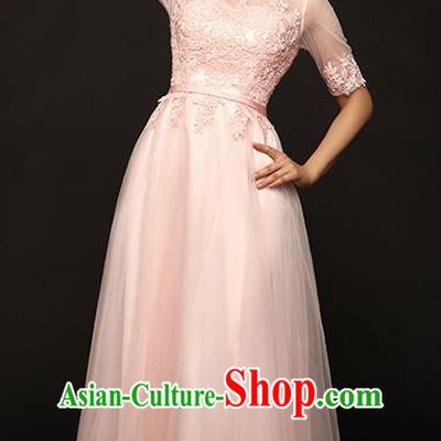 Traditional Chinese Classic Stage Performance Chorus Singing Group Dance Costumes, Chorus Competition Full Dress, Compere Costumes for Women