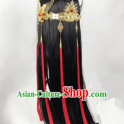 Traditional Chinese Ancient Jewelry Accessories, Ancient Chinese Imperial Princess Headwear Wedding Long Tassels Hair Step Shake, China Wedding Bride Hairpin for Women