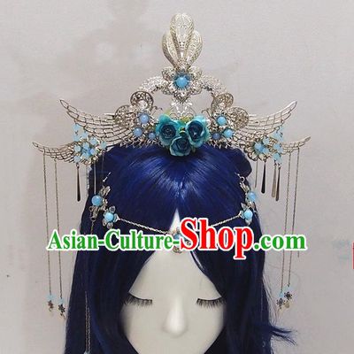 Traditional Chinese Ancient Jewelry Accessories, Ancient Chinese Imperial Princess Wedding Hair Step Shake Phoenix Coronet, China Wedding Bride Hairpin for Women