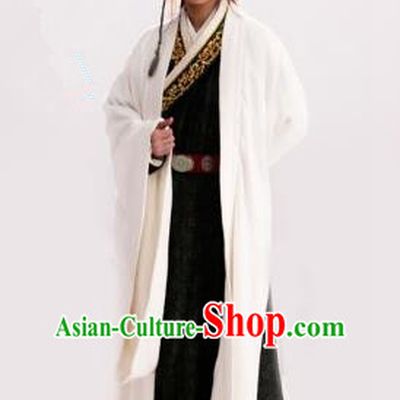 Traditional Chinese Ancient Men Costumes, Ancient Chinese Cosplay General Swordsmen Roayl Prince Embroidered Costume Complete Set for Men