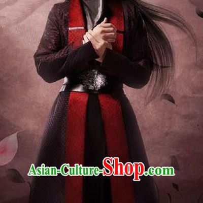 Traditional Chinese Ancient Men Childe Costumes, Ancient Chinese Cosplay Teleplay Ten great III of peach blossom Role General Swordsmen Roayl Prince Embroidered Costume Complete Set for Men