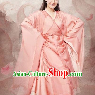 Traditional Chinese Ancient Princess Fairy Maiden Costumes, Chinese Teleplay Ten great III of peach blossom Role Han Dynasty Imperial Princess Wedding Bride Embroidery Clothes Complete Set for Women