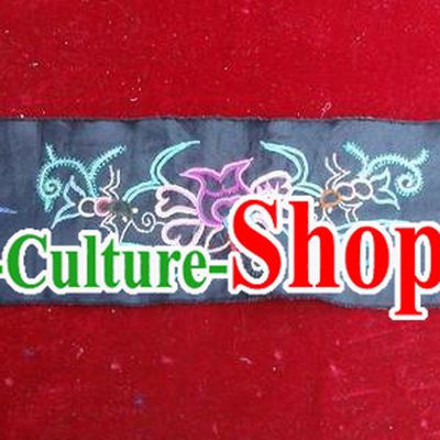 Traditional Chinese Miao Nationality Embroidery Belts, Hmong Handmade Embroidery Belt for Women