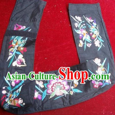 Traditional Chinese Miao Nationality Embroidery Belts, Hmong Handmade Embroidery Belt for Women