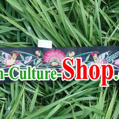 Traditional Chinese Miao Nationality Embroidery Belts, Hmong Handmade Embroidery Belt for Women