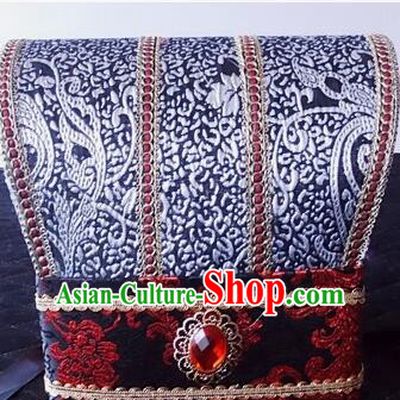 Ancient Chinese Play Property Head Wear Chinese Traditional Style Emperor Hat Officials Tiara Han Fu Head Wearing