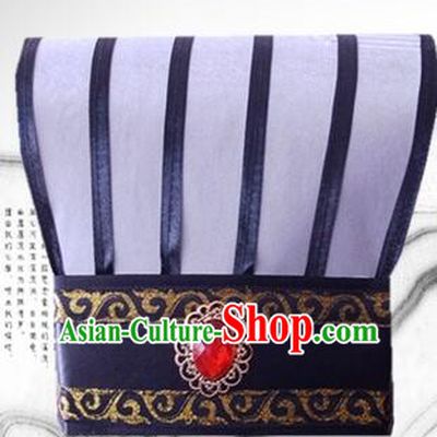 Ancient Chinese Play Property Head Wear Chinese Traditional Style Emperor Hat Officials Tiara Han Fu Head Wearing