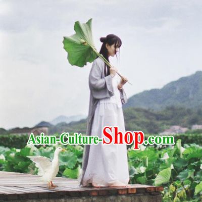 Traditional Classic Women Clothing, Traditional Chinese Style Yarn Hanfu, Classic Long Cape Cardigan, Long Yarn Coat
