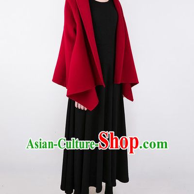 Traditional Classic Women Clothing, Traditional Classic Black Woolen Evening Dress Restoring Woolen Garment Skirt Braces Skirt, Long Skirt