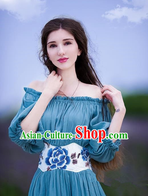 Traditional Classic White Silk Pajamas Heavy Lace Embroidery Evening Dress Restoring Garment Skirt Braces Skirt