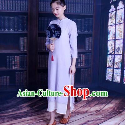 Traditional Chinese Female Costumes,Chinese Acient Clothes, Chinese Plate Buttons Cheongsam, Tang Suits Hanfu Blouse for Women