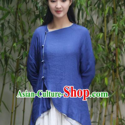 Traditional Chinese Female Costumes, Chinese Acient Hanfu Clothes, Chinese Cheongsam, Tang Suits Plate Buttons Blouse for Women