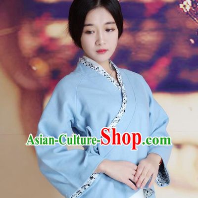 Traditional Chinese Female Costumes, Chinese Acient Hanfu Clothes, Chinese Cheongsam, Tang Suits Plate Buttons Blouse for Women
