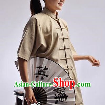 Top Linen Kung Fu Costume Martial Arts Kung Fu Training Uniform Gongfu Shaolin Wushu Clothing Tai Chi Taiji Teacher Suits Uniforms for Women