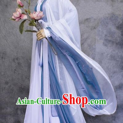 Chinese Ancient Cosplay Costumes, Chinese Traditional Embroidered Royal Prince Clothes, Ancient Chinese Cosplay Swordsman Knight Costume Complete Set for Men