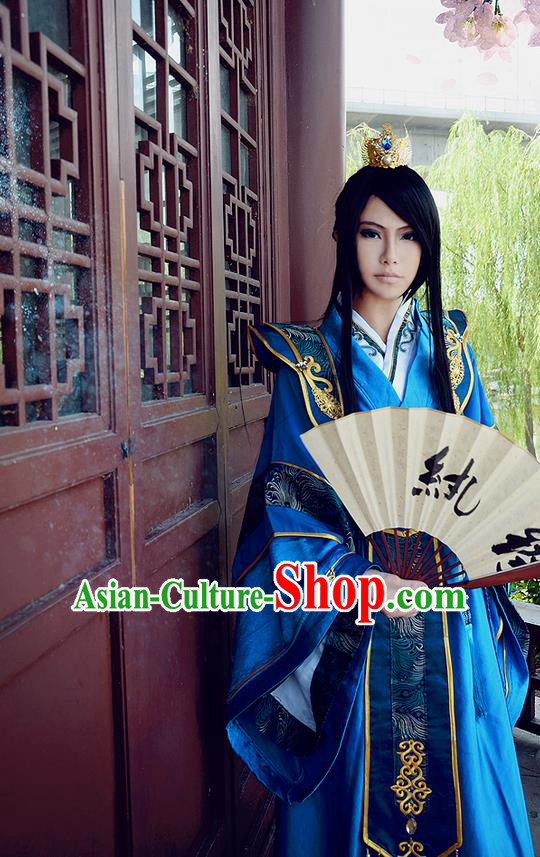 Chinese Ancient Cosplay Costumes Chinese Traditional Embroidered Clothes Ancient Chinese Cosplay Swordsman Knight Costume Complete