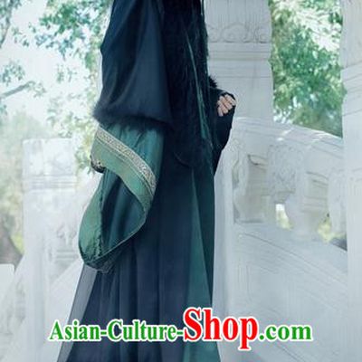 Chinese Ancient Cosplay Costumes, Chinese Traditional Embroidered Royal Prince Clothes, Ancient Chinese Cosplay Swordsman Knight Costume Complete Set For Men
