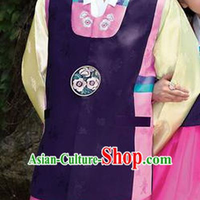 Traditional Korean Costumes Bridegroom Formal Attire Ceremonial Cloth, Asian Korea Hanbok Embroidered Clothing for Men