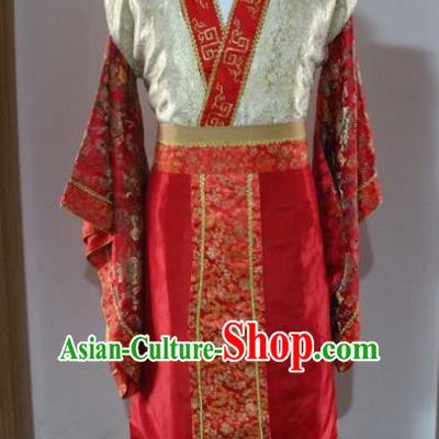 Traditional Ancient Chinese Emperor Wedding Costume, Asian Chinese Han Dynasty King Red Dress Clothing for Men