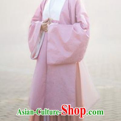 Traditional Chinese Ancient Ming Dynasty Palace Lady Long Cape and Skirts Costume Complete Set for Women