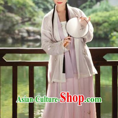 Traditional Chinese Ancient Song Dynasties Princess Costume, Asian China Palace Lady Embroidered Clothing Complete Set