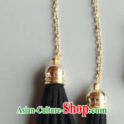 Handmade Wedding Accessories Long Tassel Pearl Earrings, Bride Ceremonial Occasions Vintage Eardrop for Women