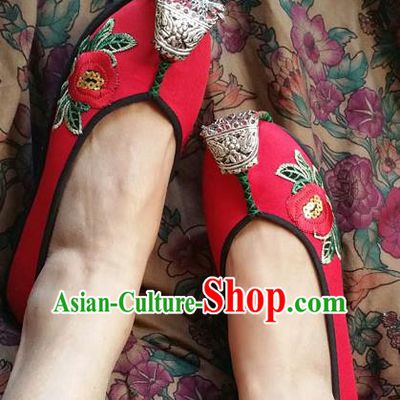 Chinese Shoes Wedding Shoes Kung Fu Wushu Shoes, Traditional China Shoes Opera Shoes Hanfu Shoes Embroidered Shoes