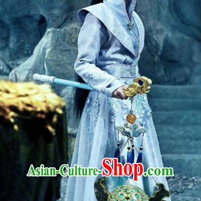 Asian China Tang Dynasty Swordswoman Costume, Traditional Chinese Ancient Chivalrous Women Hanfu Clothing