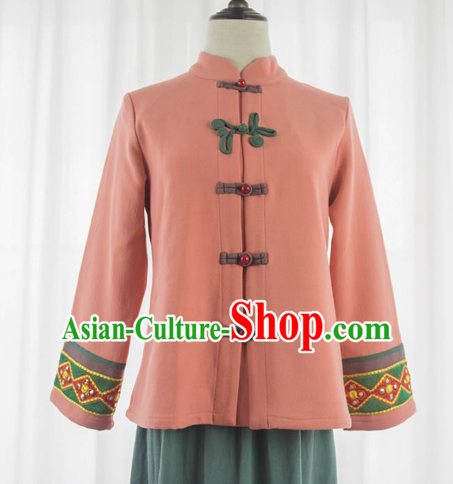 Traditional Ancient Chinese Young Women Cheongsam Dress Republic of China Tangsuit Stand Collar Blouse Dress Tang Suit Clothing for Women