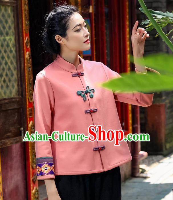 Traditional Ancient Chinese Young Women Cheongsam Dress Republic of China Tangsuit Stand Collar Blouse Dress Tang Suit Clothing for Women