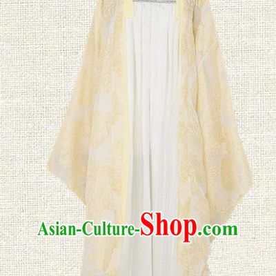 Asian China Tang Dynasty Princess Costume Complete Set, Traditional Ancient Chinese Elegant Hanfu Embroidered Clothing for Women