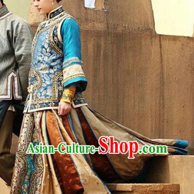 Traditional Ancient Chinese Republic of China Nobility Young Mistress Costume, Asian Chinese Late Qing Dynasty Embroidered Xiuhe Suit Clothing for Women