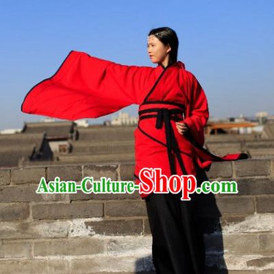 Traditional Chinese Ancient Palace Lady Wedding Costume Red Curve Bottom, Asian China Han Dynasty Imperial Concubine Hanfu Dress Clothing for Women