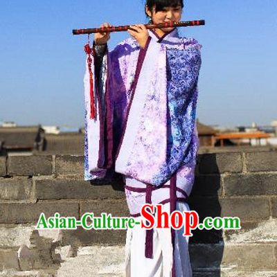 Traditional Chinese Ancient Palace Lady Costume Purple Curve Bottom, Asian China Han Dynasty Imperial Concubine Hanfu Dress Clothing for Women