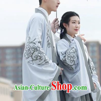 Traditional Ancient Chinese Hanfu Costume Embroidered Crane Cloak, Asian China Ming Dynasty Cardigan Clothing for Women for Men