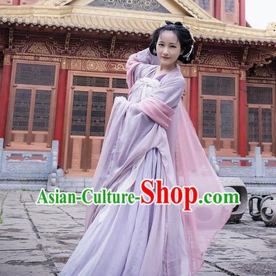 Traditional Ancient Chinese Palace Lady Hanfu Costume Blouse and Skirt, Asian China Ming Dynasty Princess Clothing for Women