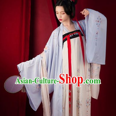 Traditional Chinese Tang Dynasty Palace Lady Hanfu Costume Slip Skirt, Asian China Ancient Princess Dress Clothing for Women