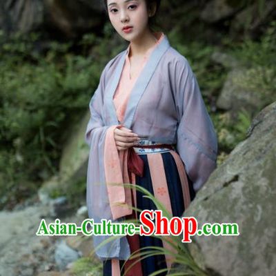 Traditional Chinese Tang Dynasty Imperial Consort Hanfu Costume, Asian China Ancient Princess Clothing for Women