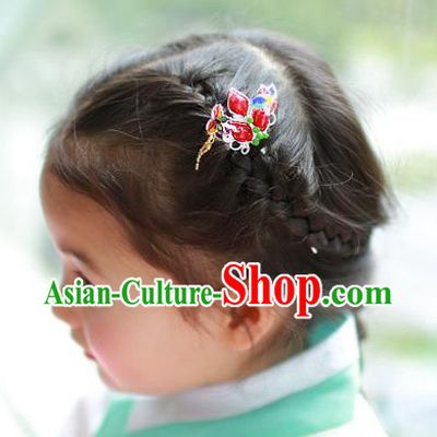Traditional Korean Hair Accessories Girls Hairpins, Asian Korean Fashion Headwear Hair Stick for Kids
